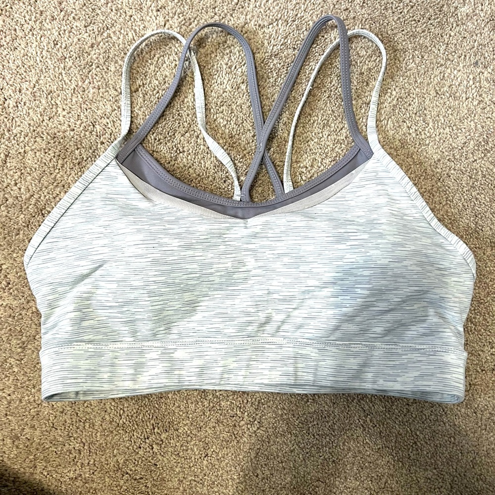 Gray Women's Sports Bra